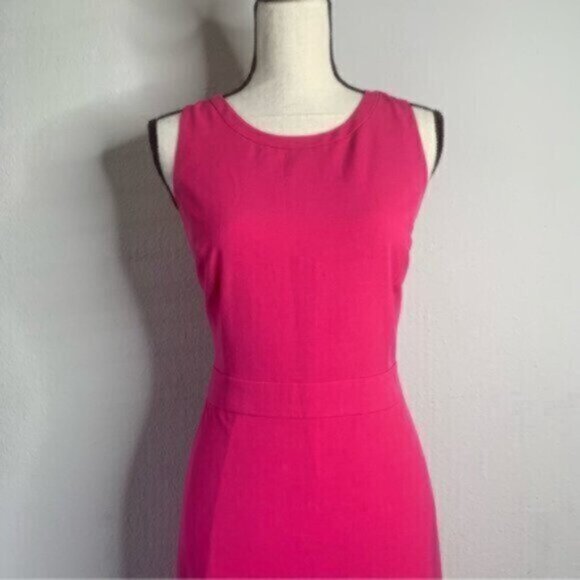 NWT J. Crew Fuchsia Sleeveless Bodycon Sheath Office Dress - Picture 10 of 13